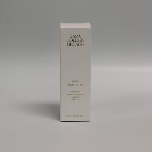 Zara Golden Decade Women Eau de Parfum Hypnotic Scent and Elegant Fragrance with Jasmine Orange Blossom & Lavender 30ml (1.0 fl. oz)