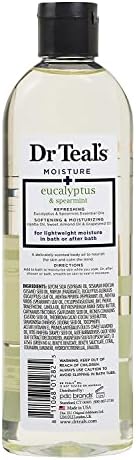 Dr. Teals Bath & Body Oil Variety Gift Set (2 Pack, 8.8oz Ea.) - Soothing Lavender & Rejuvenating Eucalyptus & Spearmint - Essential Oils Hydrate Skin & Alleviates Daily Stress