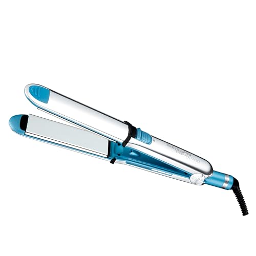 BaBylissPRO Nano Titanium 1 1/2" Prima Stainless Steel Ionic Hair Straightener, Curl and Straighten Hair with one professional tool