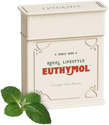 EUTHYMOL Pink Dental Floss (50m) – Plaque Removal Woven Floss with Fresh Mint & Vegan Wax Coating, Slim & Tight Design, Ideal Travel Floss