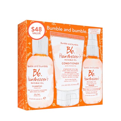 Bumble and bumble. Hairdresser's Invisible Oil Starter Set | Shampoo, Conditioner + Primer | $48 Value, 2 Fl Oz