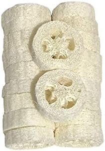 2cm Natural Loofah Cuts Loofah Slices for Soap Making or Soap Dish Pack of 20