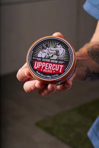 UPPERCUT DELUXE Texture Cream, Re-workable, Pliable Hold, Natural Finish, 3.5 oz / 100g