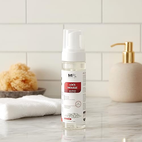 Locs Styling Flaxseed Mousse | Build-Up Free with No White Flakes- Non Sticky | 7 oz