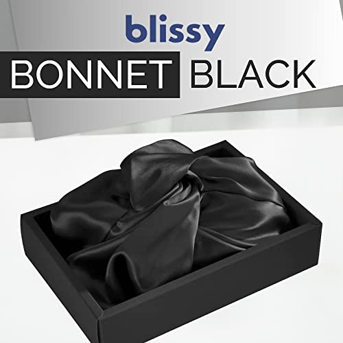 Blissy Silk Bonnet For Sleeping For Long And Curly Hair - 100% Pure Mulberry Silk 22 Momme 6a High-grade Fibers
