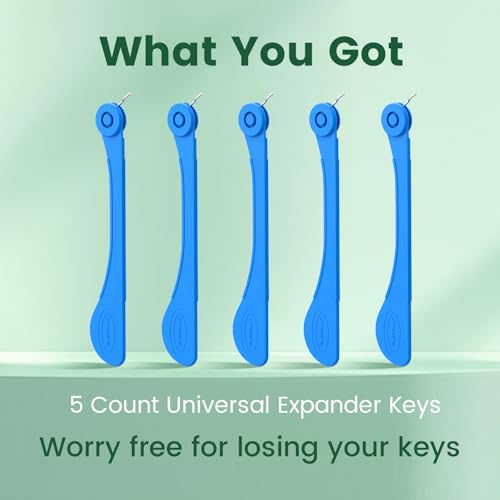 5 Count Universal Expander Keys, Dental Orthodontic Expansion Key Tool for Palatal Expanders