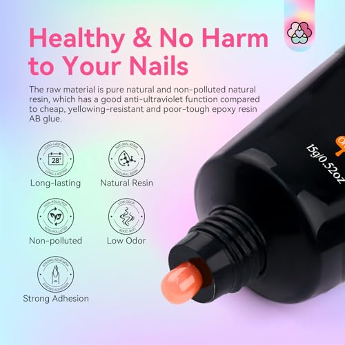 SAVILAND Poly Gel Nail Colors: 20 Colors Nail Extension Gel Kit Bright Rainbow Pink Purple Blue Color Collection Poly Gel Nail Kit for Daily Nail Art DIY Nail Salon Gift for Girls