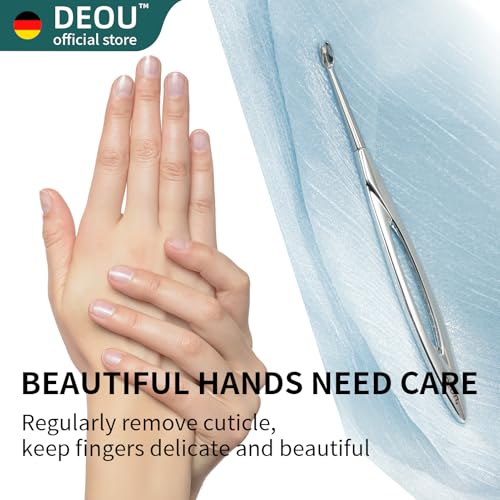Cuticle Pusher Dead Skin Remover Stainless Steel dead skin fork cuticle trimmer Professional nail art tools Peeler Scraper Clean nail edges cuticle