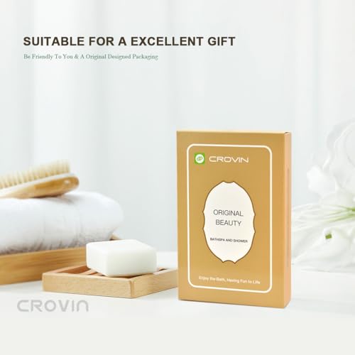 Natural Loofah Exfoliating Body Scrubber, Made with Natural Shower Loofah Sponge for Men and Women’s SPA - Pack of 6 Exfoliating Loofah Sponge Package,Perfect for Bath Shower