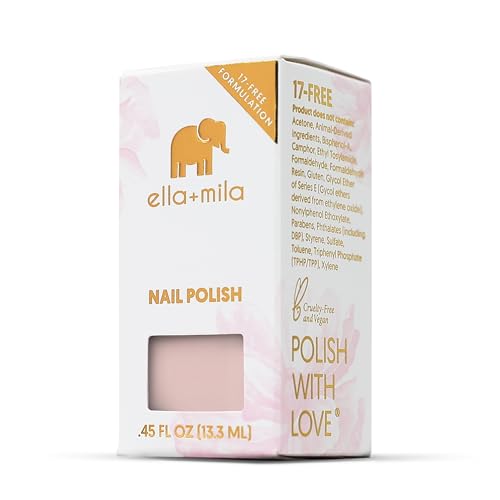 ella+mila Professional Nail Polish - Quick Dry Nail Polish - Long-Lasting & Chip Resistant Formula (Love Collection - Forever Mine - 0.45 fl oz)