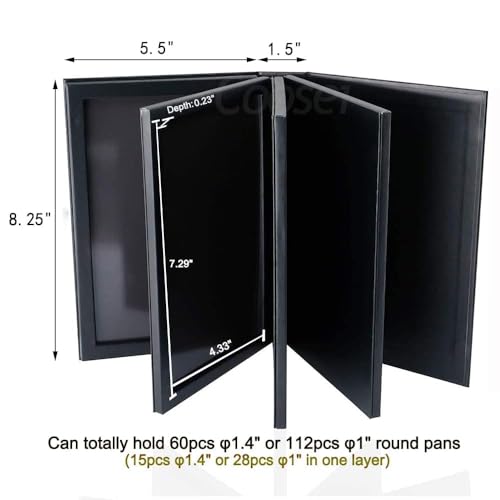 4-Layer Book Shaped Magnetic Eyeshadow Palette Empty Makeup Storage Box For Eyeshadow Lipstick Blush Powder extra large big space