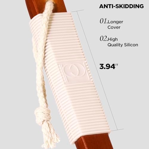 Exfoliation Set-17.71 Inch Boar Bristles Back Scrubber Bath Brush,Shower Brush with No-Slip Curved Handle,Dual-Sided Face Exfoliation Glove