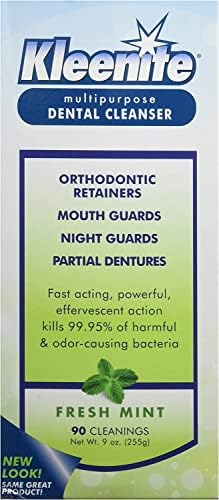 kleenite Multipurpose Dental Cleanser, 90 cleanings, Fresh mint 9 fl oz (Pack of 2)
