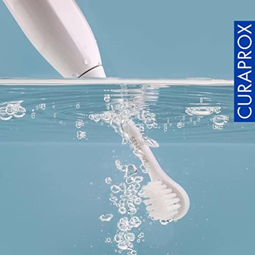 Curaprox Hydrosonic Brush Heads Sensitive Duo – for Gentle Gum Care & Daily Cleaning | Sonic Toothbrush Replacement Heads, 2-Pack | Swiss Made