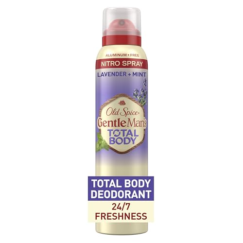 Old Spice Whole Body Deodorant for Men, Total Body Deodorant, Lavender + Mint, Aluminum Free Deodorant Spray for 24/7 Freshness // Dermatologist Tested Whole Body Deodorant, 3.5 oz
