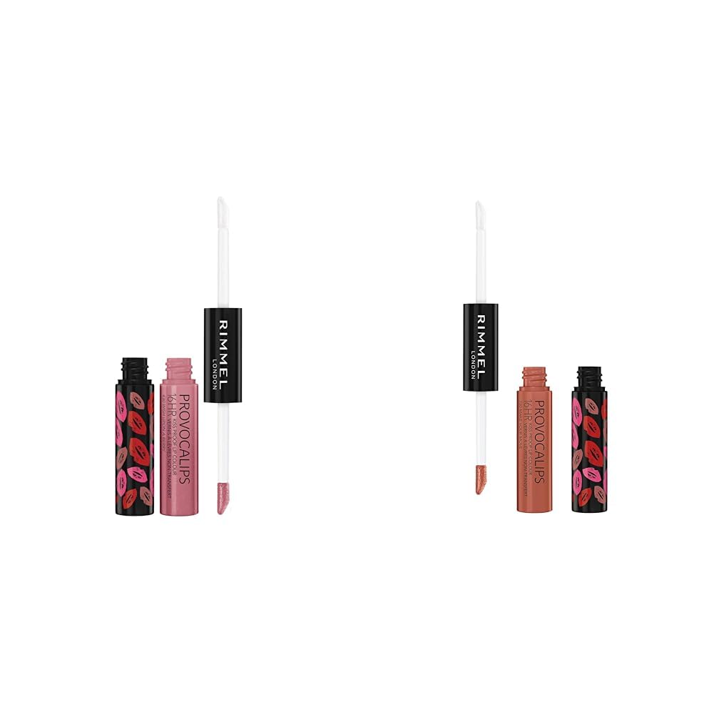 Rimmel London Provocalips 16hr Kiss-Proof Lip Color Bundle - 430 Wish Upon A Berry & 730 Make Your Move