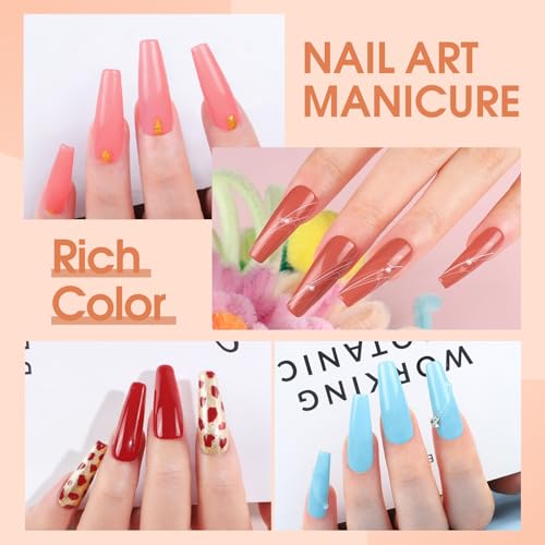 COSCELIA 66pcs Gel Nail Polish Kit with U V light and Drill Starter Kit 35 Colors Summer Gel Polish Set 5pcs Top Base Coat Nail Art Supplies French Gel Manicure Kit Gifts for Women DIY at Home