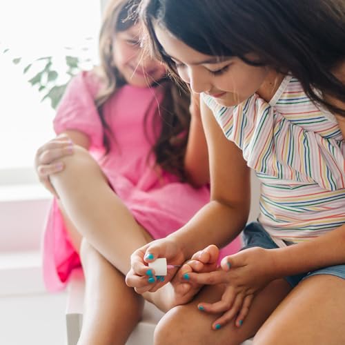 Piggy Paint | 100% Non-Toxic Girls Nail Polish | Safe, Cruelty-free, Vegan, & Low Odor for Kids | Shimmer & Sparkle (3 Polish + Nail Art Gift Set)