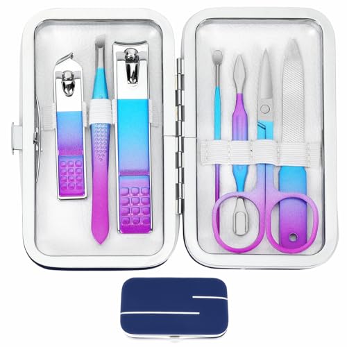 Manicure Set Nail Clipper Set Women Men Travel Nail Clipper Kit Personal Care Tools with Portable Case Manicure Tools Grooming Kit for Men Women Family Friends