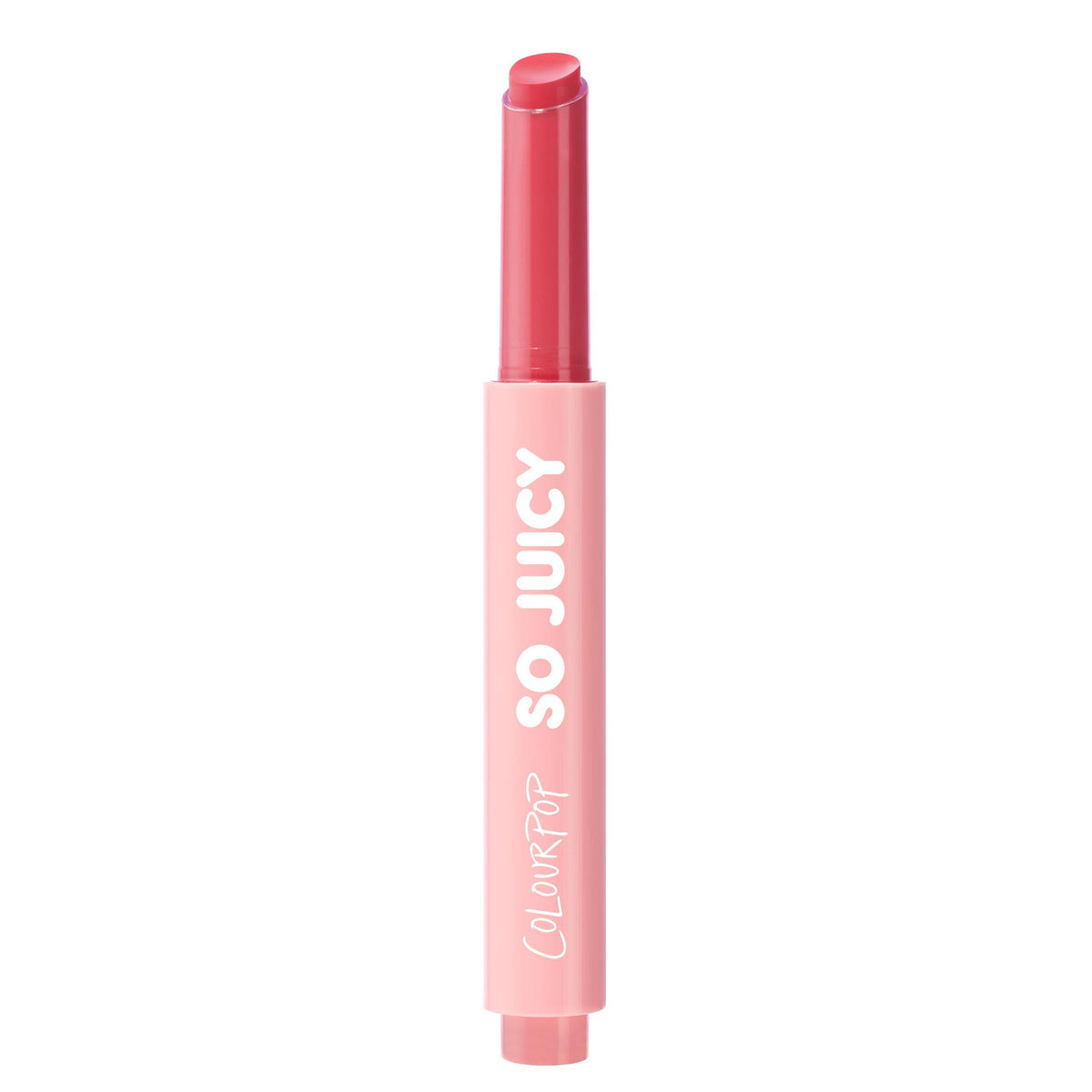 ColourPop So Juicy Plumping Lip Gloss Balm - Hydrating Lip Gloss & Balm Hybrid with Peptides - Non-Sticky Formula - Visibly Plumps Lips & Delivers Buildable Color - Guava Glaze (0.07 oz)