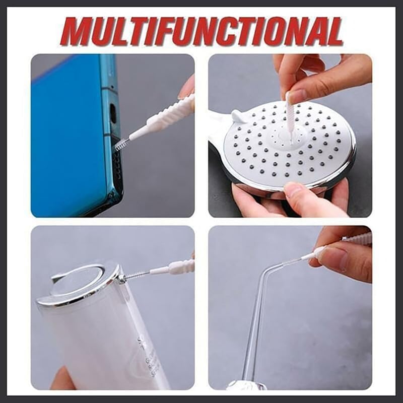 Gap Hole Anti-Clogging Cleaning Brush, 2024 Upgrade Shower Head Brush Shower Head Cleaning Brush Shower Head Cleaner Tool Multifunctional Shower Head Cleaning Brushes for Household Bathroom