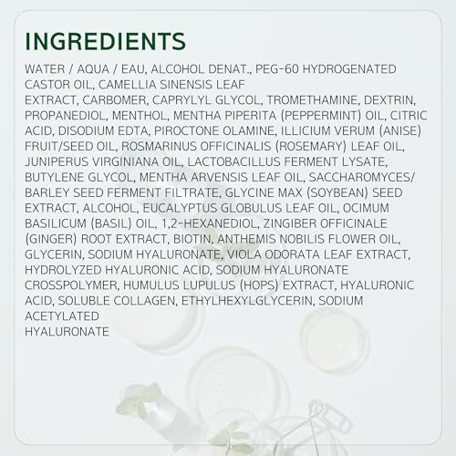 Scalp Strengthening Roll-On Serum for Daily Massage and Hair Growth | Vegan Anti-Loss Treatment, Cooling & Soothing Relief with Rosemary Oil, Mineral and Silicone Oil Free, Korean, 0.50 Fl oz.
