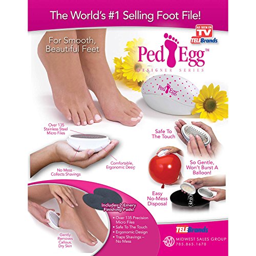 Ped Egg Pedicure Foot File, Colors may vary