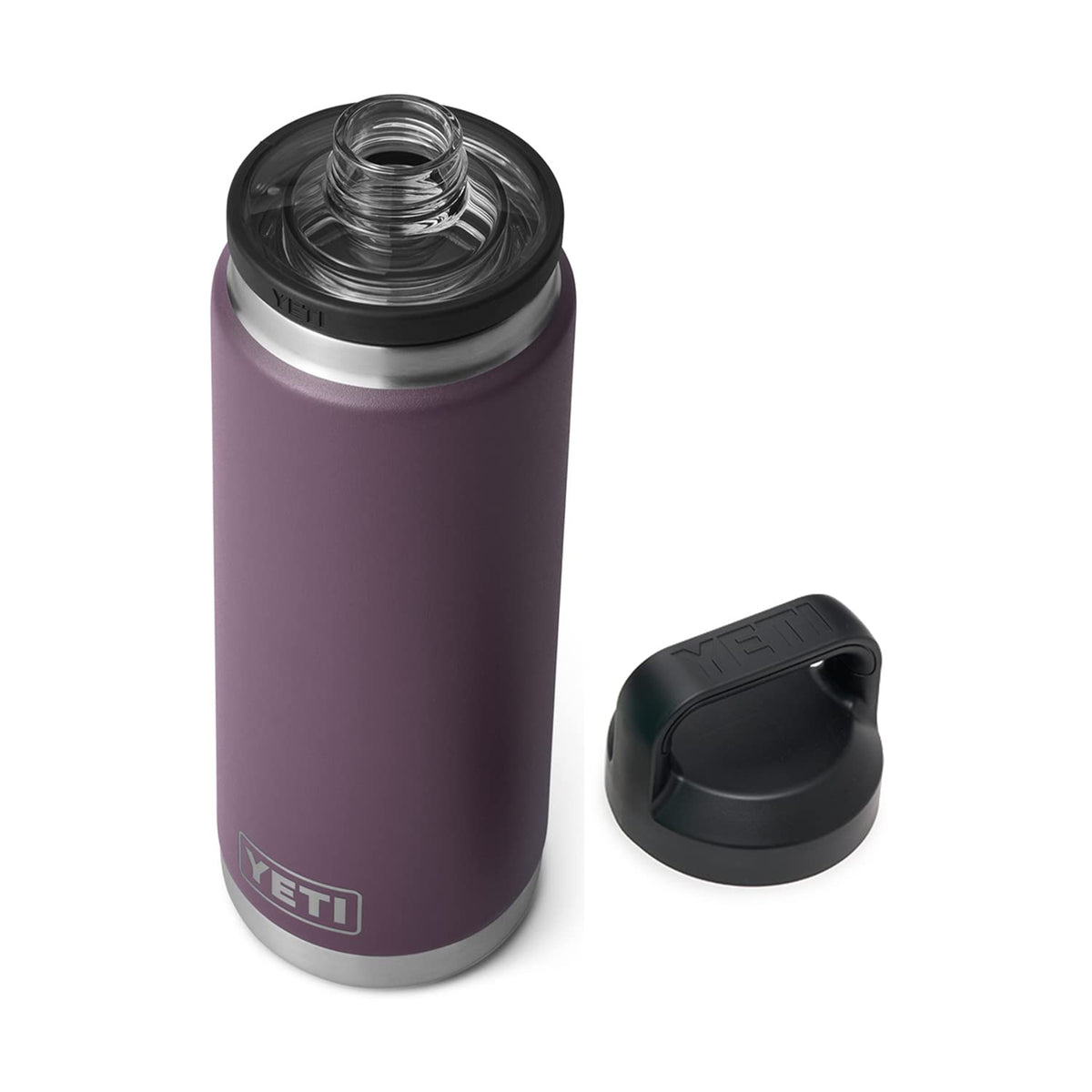 YETI Rambler 26 oz Bottle, Vacuum Insulated, Stainless Steel with Chug Cap, Nordic Purple