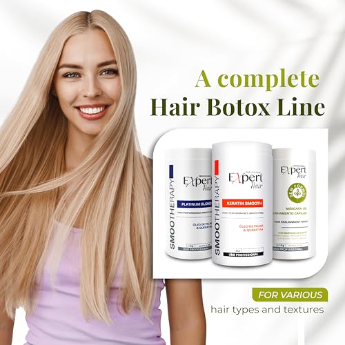 Bio Protein Botox Hair Treatment - Formaldehyde-Free Straightening, Anti-Frizz Keratin with Organic Keratin for Sleek Hair, 1kg