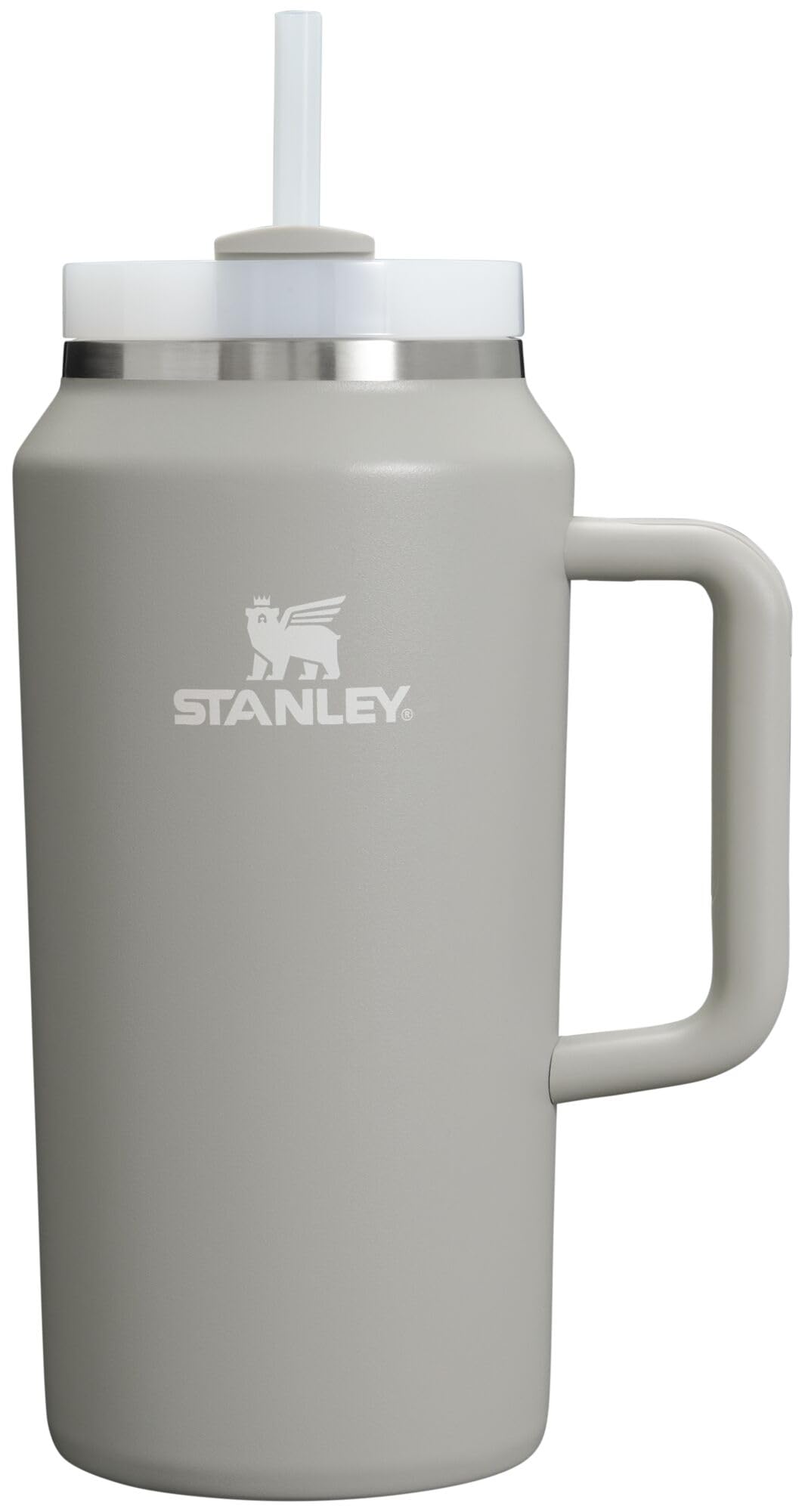Stanley Quencher H2.0 FlowState Stainless Steel Vacuum Insulated Tumbler with Lid and Straw for Water, Iced Tea or Coffee, Smoothie and More, Ash, 64oz