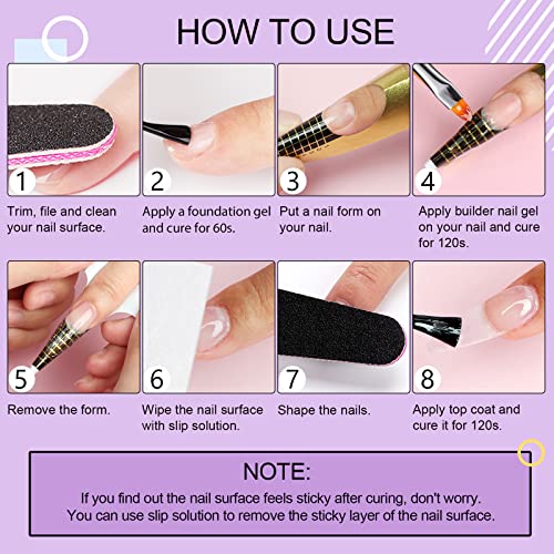 SAVILAND LED & U V Builder Nail Gel - 100 G Large Capacity Clear Hard Gel for Nails, Nail Extension Strengthen Hard Builder Kit Stuff for DIY Art Manicure Set