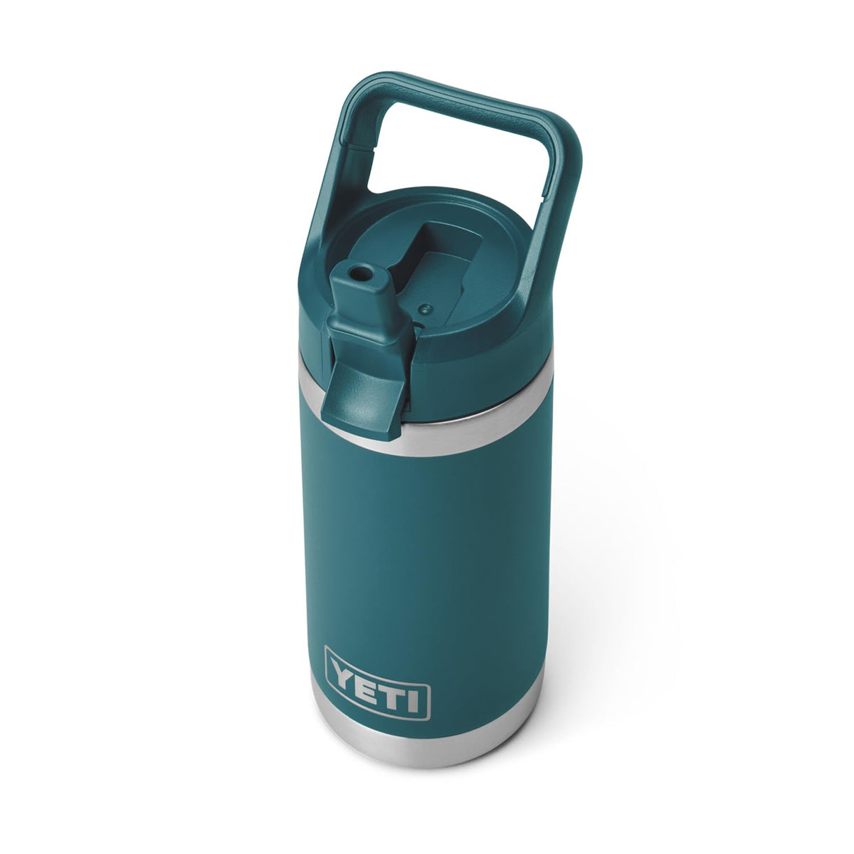 YETI Rambler Jr. 12 oz Kids Bottle, with Straw Cap, Agave Teal