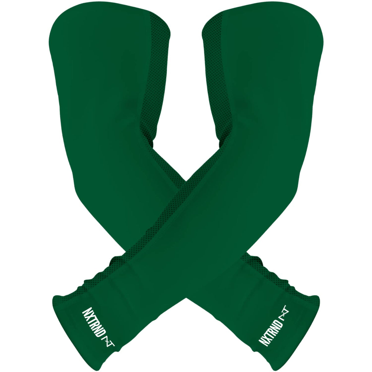 Nxtrnd Air-TEK Arm Sleeves, Breathable Football Arm Sleeves, Compression Arm Sleeves for Men, Sold as a Pair (Medium, Dark Green)