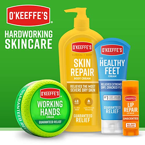 O'Keeffe's Working Hands Hand Cream Plus Night Treatment Cream Bundle - 3 oz Tubes (2 total) - Repairing Skincare for Cracked, Dry Hands