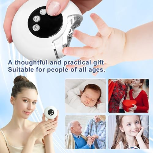 Electric Nail Clipper,VBXBKC 3 Speeds Electric Automatic Nail Clipper with LCD Digital Display,Safety Electric Trimmer for Baby Seniors and Adult
