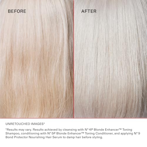 Olaplex Nº.5P Blonde Enhancer Purple Toning Conditioner, Repairs, Hydrates, & Brightens All Blonde, Lightened, & Grey Hair, 1 Liter