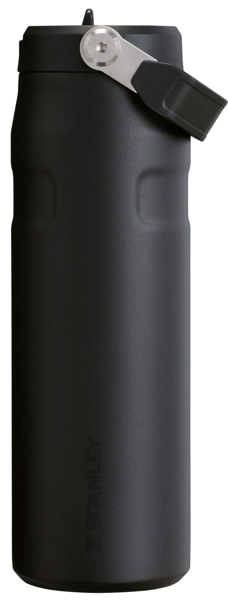 Stanley IceFlow Flip Straw 2.0 Water Bottle 24 OZ | Built-In Straw with Larger Opening | Lightweight & Leak-Resistant | Insulated Stainless Steel | BPA-Free | Black 2.0