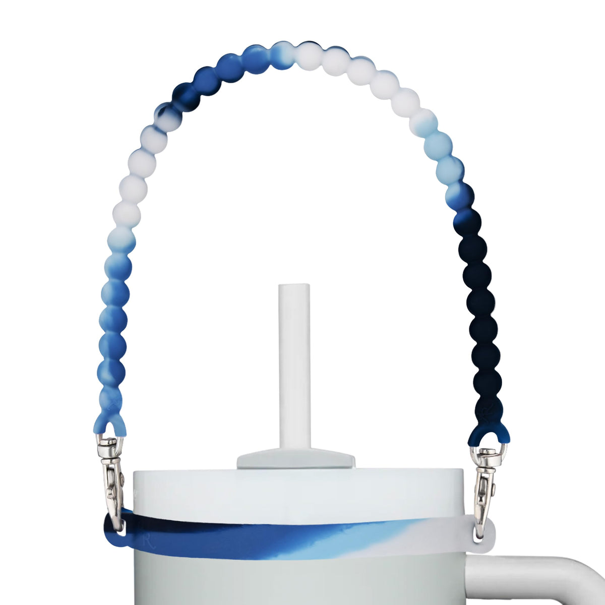 Ryan & Rose Water Bottle Handle - Water Bottle Sling, Carrier, Holder with strap - Soft Durable Silicone - Fits Most 8-40oz Bottles - Compatible Stanley Cup Accessories (Breaker)