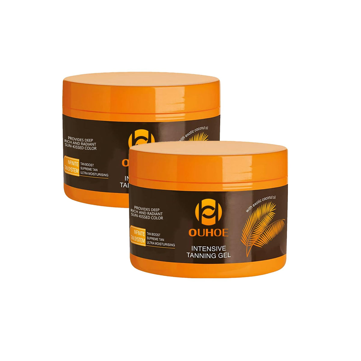 Brown Tanning Gel Tanning Cream,Tanning Accelerator Cream, Soft Brown Intensive Tanning Luxe Gel,Tanning Luxe Gel, Tanning Cream for Sunbeds & Outdoor Sun 150g*2PCS