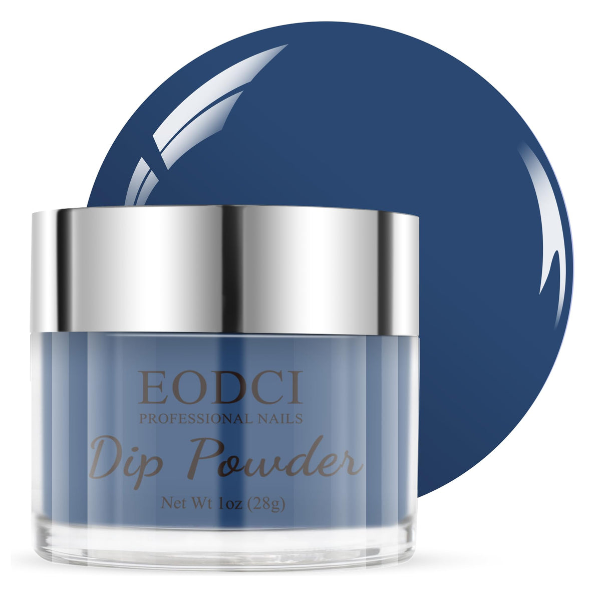 EODCI Dipping Powder - Dark Grey, Nail Dip Powder 1 Oz, Professional Salon DIY French Manicure, No Lamp Needed