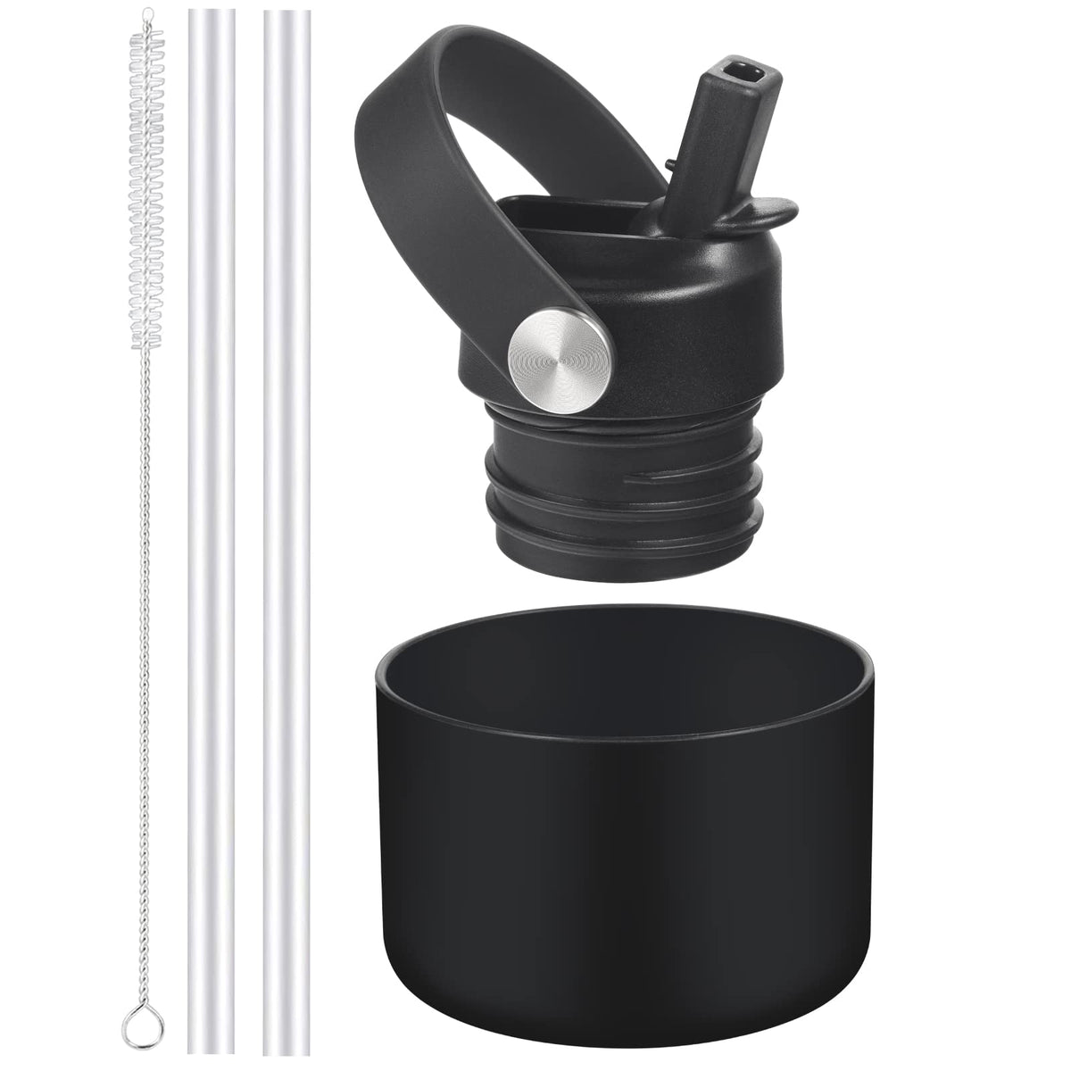 RRegeny Straw Lid for Hydro Flask Standard Mouth, Lid with Straws Fits Standard Mouth Hydroflask, Sport Cap Water Bottle Accessories Top Replacement Straw Lid