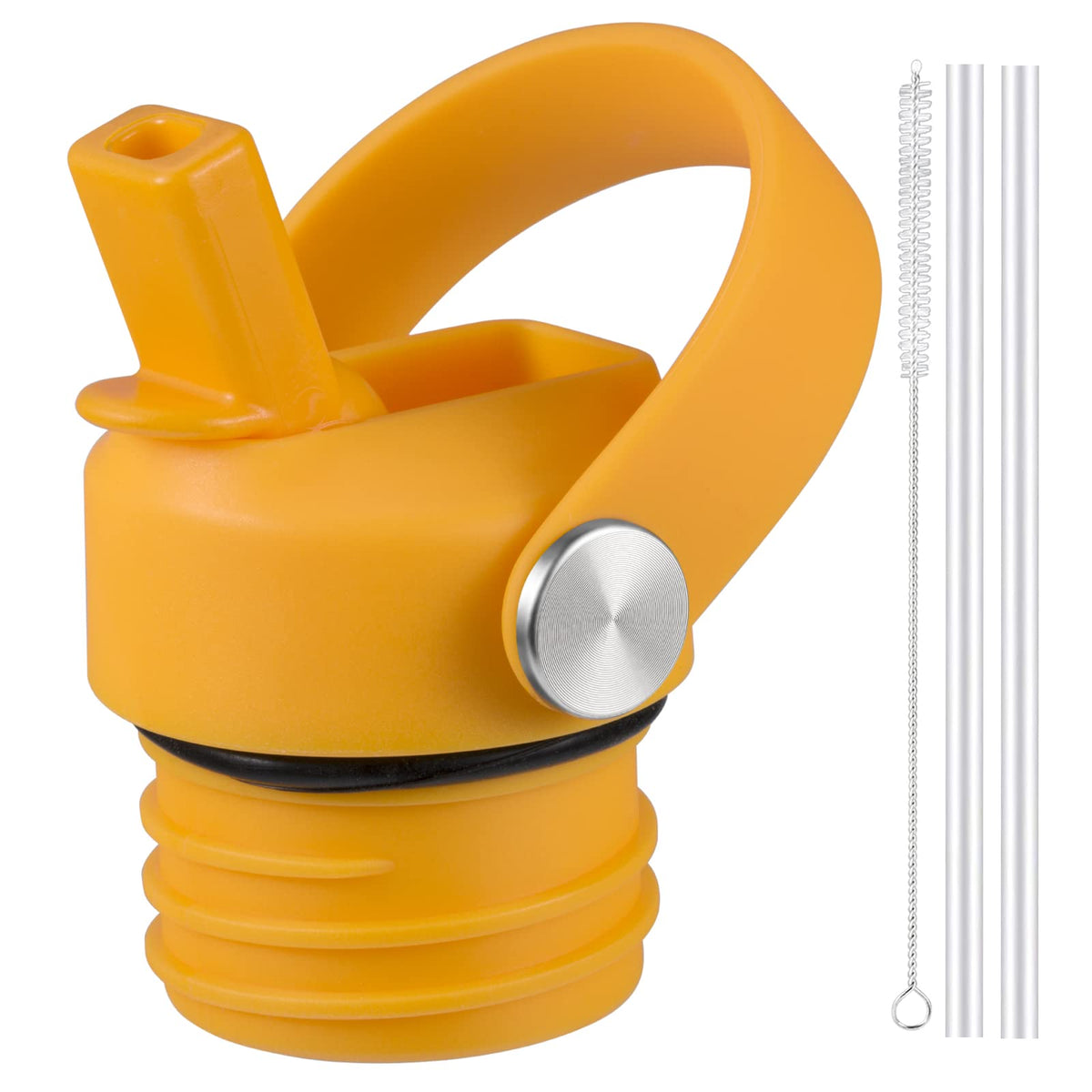 RRegeny Straw Lid for Hydro Flask Standard Mouth, Lid with Straws Fits Hydroflask Standard Mouth 21 24 oz, Sports Flex Cap Water Bottle Accessories Replacement Lid Top