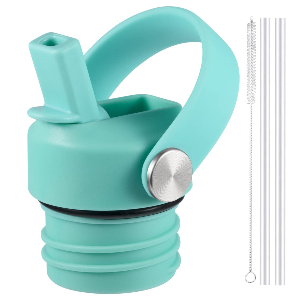 RRegeny Straw Lid for Hydro Flask Standard Mouth, Lid with Straws Fits Hydroflask Standard Mouth 21 24 oz, Sports Flex Cap Water Bottle Accessories Replacement Lid Top.