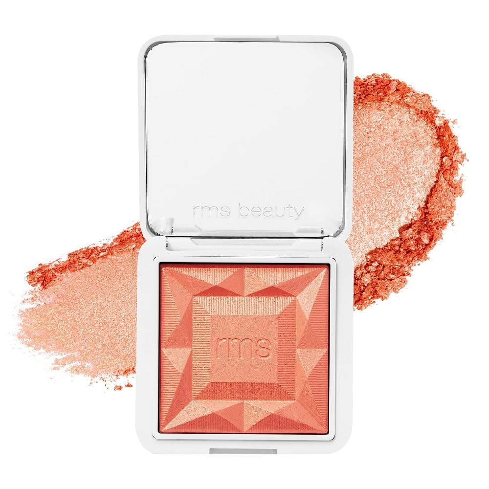 RMS Beauty ReDimension Hydra Powder Blush - Powder Gel Blush for Cheeks, Luminous Highlight, Cream Blush Powder, Glow Makeup Cheek Tint Highlighter