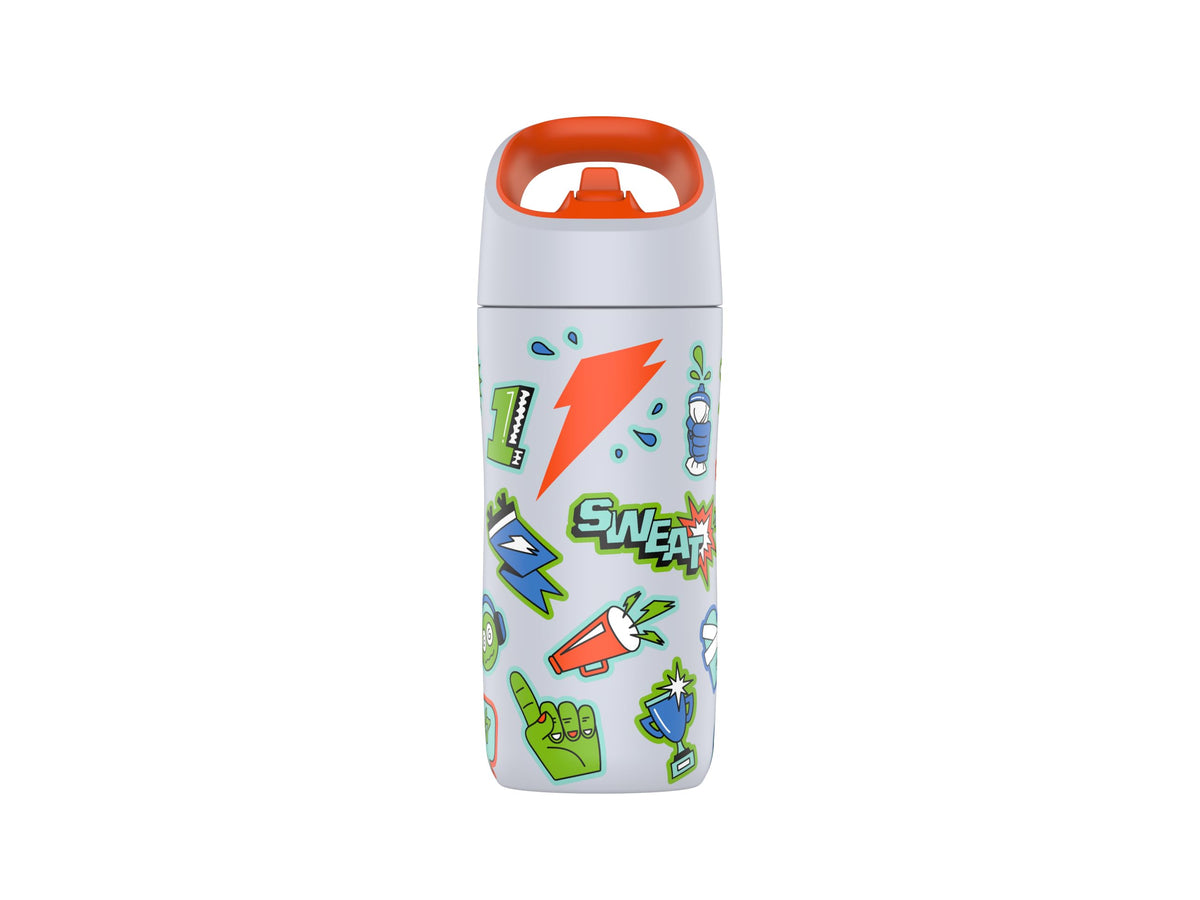 Gatorade Kids' Rookie Metal Water Bottle, 12oz, Stainless Steel Bottle, Double-Wall Insulation, Vacuum Insulated, Thermo Mug