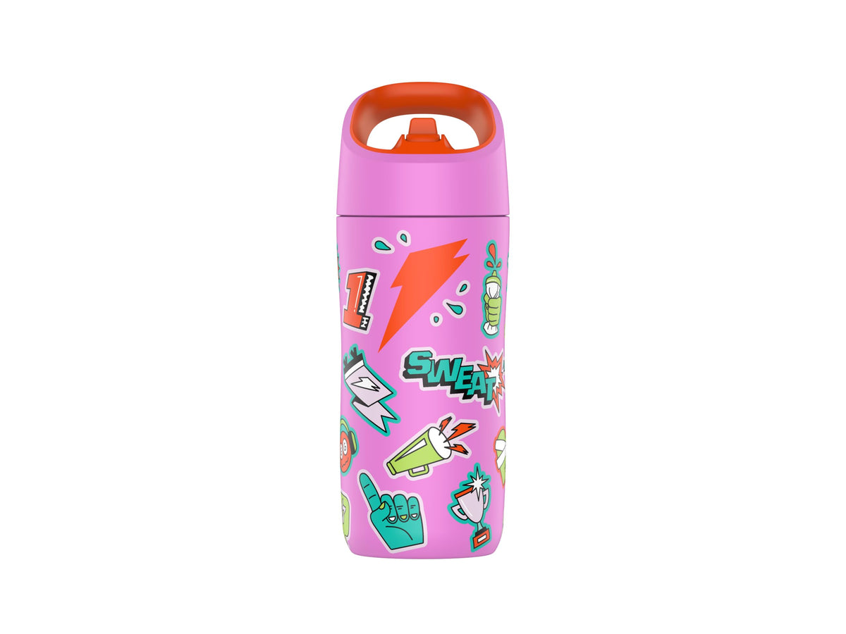 Gatorade Kids' Rookie Metal Water Bottle, 12oz, Stainless Steel Bottle, Double-Wall Insulation, Vacuum Insulated, Thermo Mug