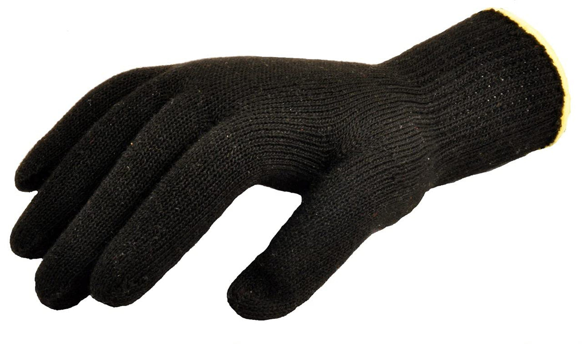 G & F 1916 Heat Resistant Beauty Gloves for Curling and Flat Iron, Black, Sold by 1 Piece