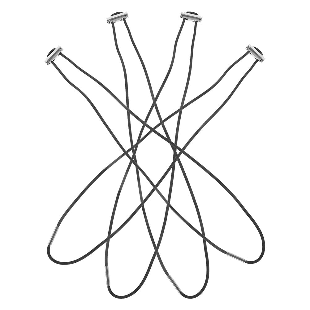 NUOLUX 4Pcs Garbage Can Bag Bands Black Rubber Band For Home Use And Beach Chair Binding