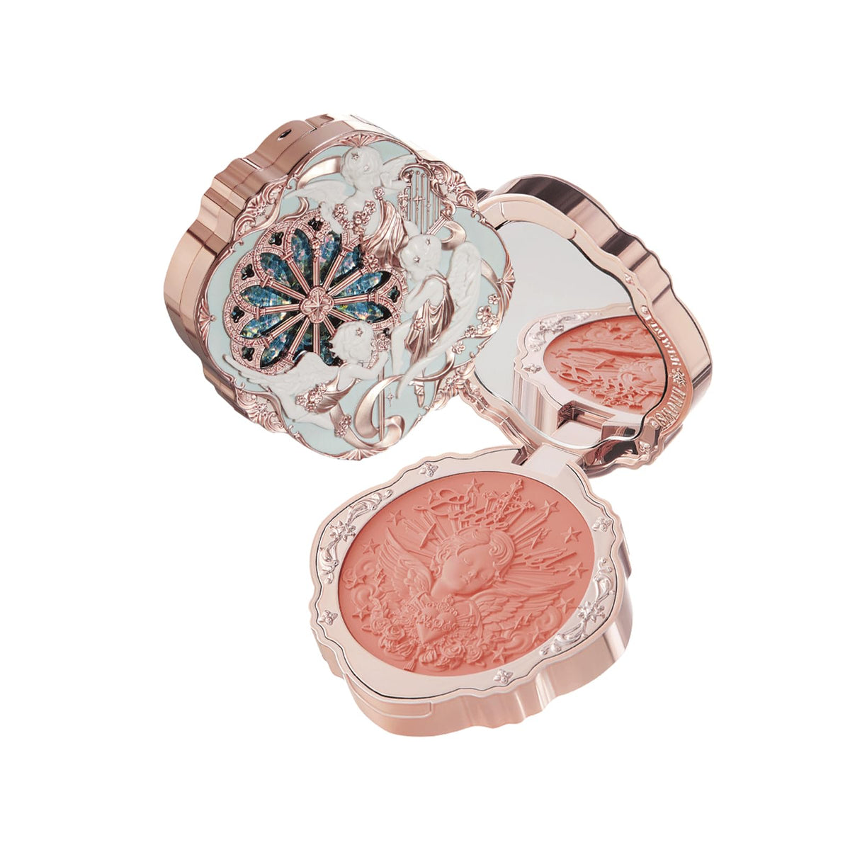 Flower Knows Little Angel Cream Blush,Buildable & Blendable Makeup Blush for cheeks,Soft & Long-lasting for Girls & Women(03 Paradise Poet,6g)
