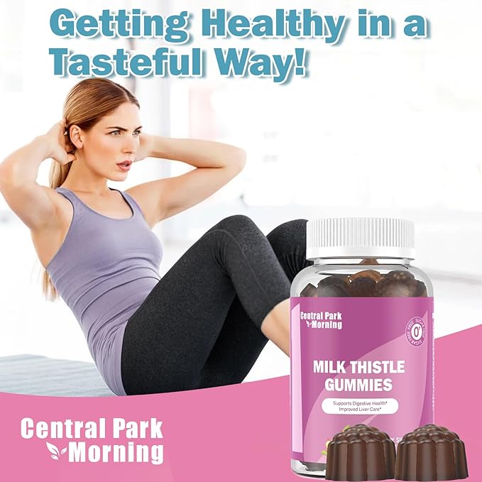 Sugar-Free Milk Thistle Gummies for Liver Cleanse, Detox & Cell Repair